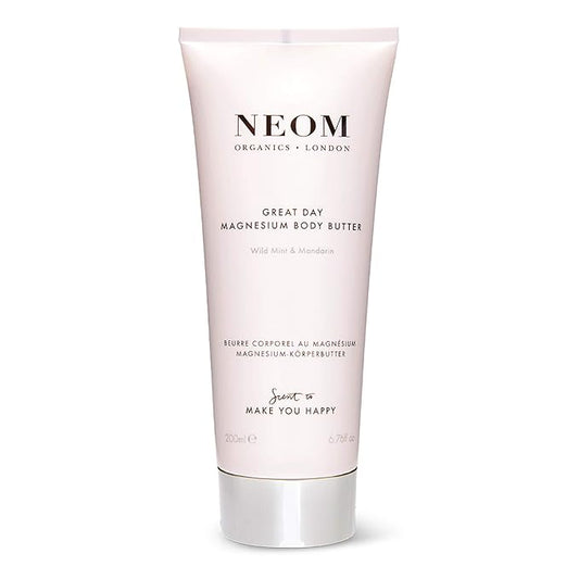 Neom- Great Day Magnesium Body Butter, 200ml | Mandarin & Wild Mint | Cream Moisturiser With Essential Oils | Nourish & Soften | Fresh & Zesty-VivaGrace Women