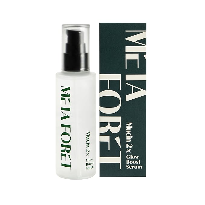 METAFORET Vegan Mucin 2x Glow Boost Serum 3.38oz 100ml / Day and Night Face Moisturizer for Dry, Sensitive, Acne Prone Skin, Dark Spot, Hydrating, Nourishing, Anti Aging, No More Snail Mucin-VivaGrace Women