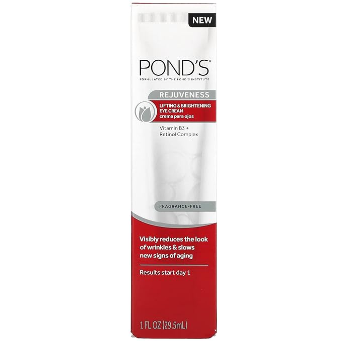 Pond's Rejuveness, Lifting & Brightening Eye Cream, Fragrance Free, 1 fl oz (29.5 ml)-VivaGrace Women