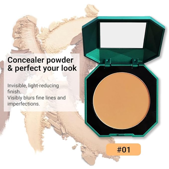 Pressed Matte Face Powder Makeup & Setting Powder for Poreless Wrinkle Blurring Contour Concealer Finishing,Lightweight,High Coverage,Shine Control, N.W 10g (01)-VivaGrace Women