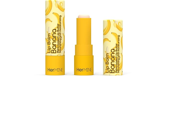 HerMINE Lip Balm Plant-based Lip Butter 3 Pack Nourishing Moisturizing LipBalm LipButter Long Lasting Delicious Flavors Intense Hydration-VivaGrace Women