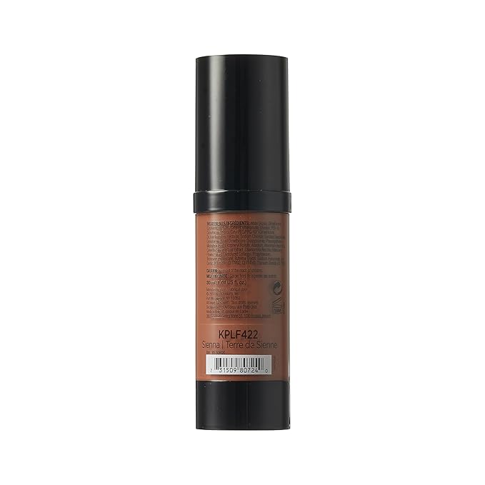 Kiss New York Professional Liquid Foundation - Lightweight and Hydrating Formula, Natural Finish, Control Shine, Cover Pores, Medium to Full Coverage, Green Tea Extract (Sienna)-VivaGrace Women