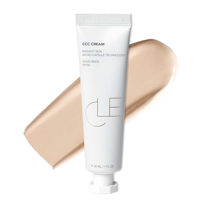 CLE Cosmetics CCC Cream (Neutral Fair 101 / SPF 50) - Color Correcting CC Cream with Sunscreen - Lightweight, Hydrating, Light to Medium Coverage Foundation - BB & CC Cream Hybrid - 1 fl oz-VivaGrace Women