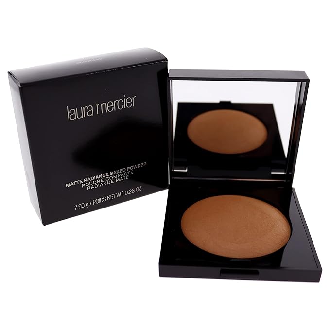 Laura Mercier Matte Radiance Bronze 02 Baked Powder for Women, 0.26 Ounce-VivaGrace Women