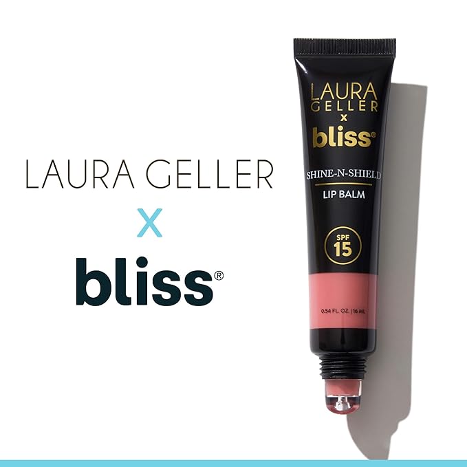 LAURA GELLER NEW YORK x Bliss Shine-n-Shield Lip Balm SPF 15, Bliss on the Beach - Nourishes, Hydrates & Protects Lips-VivaGrace Women