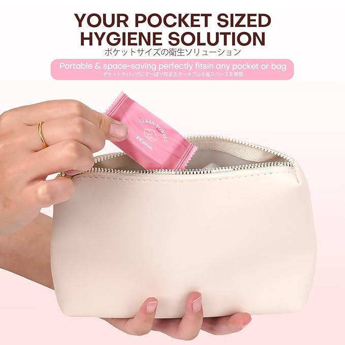 Disposable Towel, Thicken Compressed Towel Large, Soft Facial Washcloth Reusable Portable Cotton Tissue for Travel,Camping,Hiking,Hotel,Beauty Salon,Outdoor Activities(Pink 20PCS)