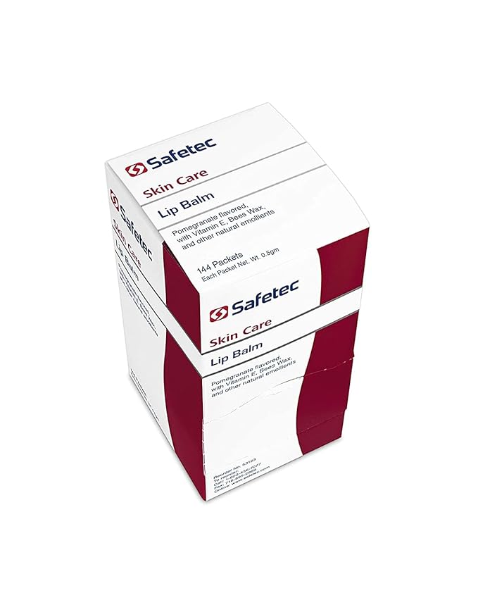 Safetec Lip Balm 53123 Pomegranate Flavored, One color, 144 Count-VivaGrace Women