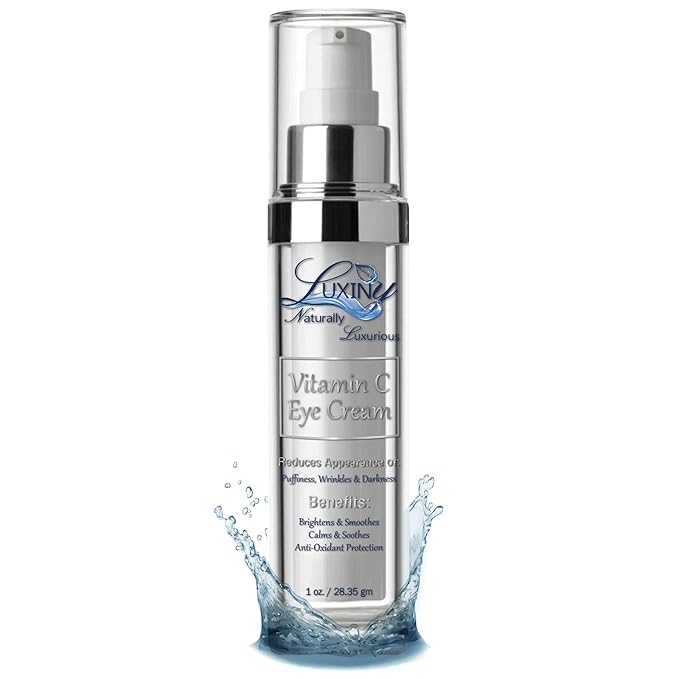 Vitamin C Under Eye Cream for Dark Circles and Puffiness, Anti Aging, Enriched Retinol Eye Cream to Reduce Eye Bags, Fine Line and Wrinkles with Aloe Vera & Cocoa Butter, 1oz.-VivaGrace Women