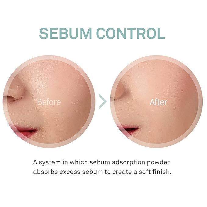 SAAT INSIGHT Anewm Sebum Control Drying Powder 5g - Oil Control Powder for Long-Lasting Clean Skin, Sebum Control Blotting Powder to Provide Transparent Makeup Finish, and Blur Fine Lines & Pores-VivaGrace Women