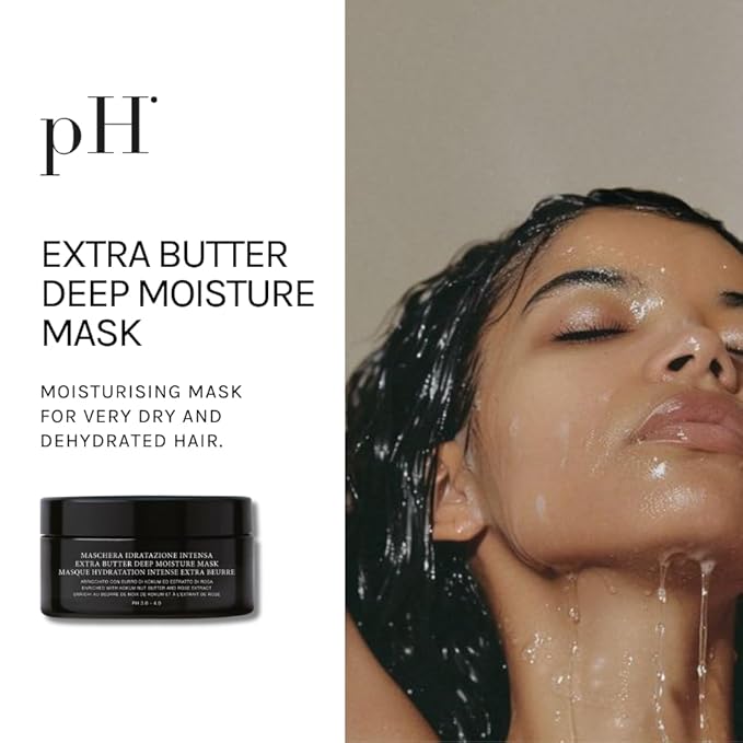 pH PURE HAIR Extra Butter Deep Moisture Hair Mask - Deep Conditioning & Hydrating Mask for Dry Damaged Hair with Vitamin E & Rose Extract - Moisturizing Repair & Frizz Control - 6.7 oz-VivaGrace Women