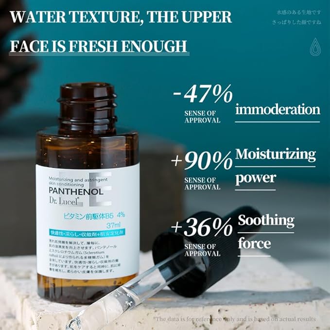 4% Vitamin B5 Face Serum 37ml / Niacinamide, Antioxidant, Reduces Wrinkles, Improves Elasticity,-VivaGrace Women