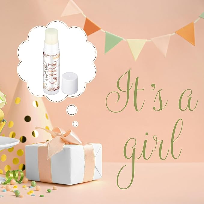 50 Pack Boho Baby Shower Lip Balm Party Supplies Bulk for Girls Guests Boys Baby Shower Gifts Neutral Gender Reveal Favors Prizes Souvenirs Winners Thank You Appreciation Gifts-VivaGrace Women