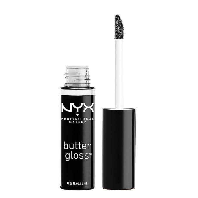 NYX PROFESSIONAL MAKEUP Butter Gloss, Non-Sticky Lip Gloss - Licorice (Black)-VivaGrace Women