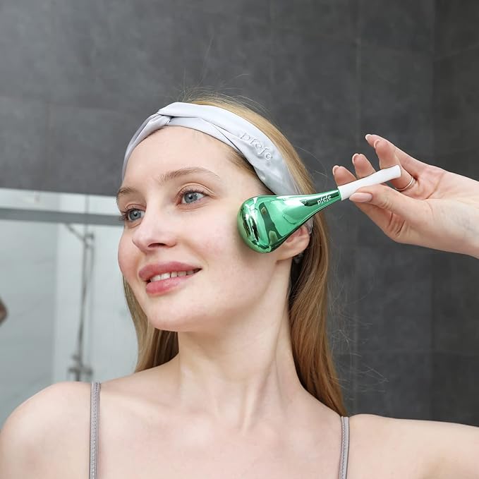 Cryo Sticks for Face, Ice Globes Cryo Globes for Facials, Esthetician Supplies Gifts, Unbreakable Stainless Steel Ice Roller Cooling Spa Balls with Storage Case-VivaGrace Women