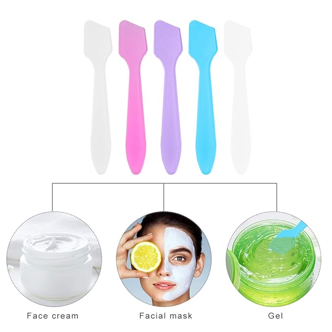 Beaupretty Cosmetic Spatula Stick 150pcs Cosmetic Spatula Plastic Stir Stick Makeup Skin Care Facial Cream Spatula Mud Stirring Rods for Mixing Resin Epoxy Cosmetic Paints DIY Crafts Making-VivaGrace Women