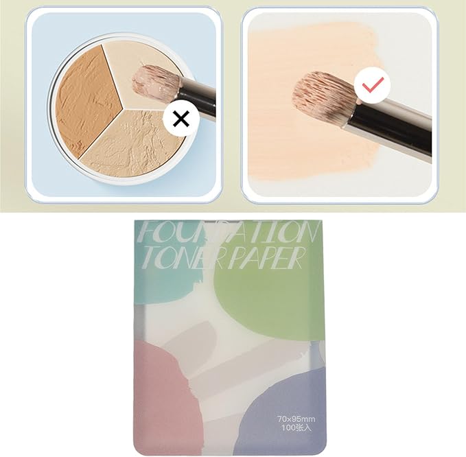 200 Sheets Nail Art Cosmetic Palette Paper Disposable Nail Art Palette Paper Mix Colors for Daily Use-VivaGrace Women