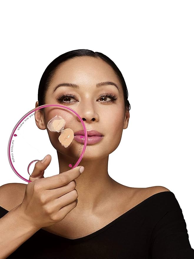 Beautyblender® | Surface Simple Portable Clear Beauty Blender Makeup Mixing Palette, Mix and Match Foundations and Creams, Includes Mixing Makeup Wand-VivaGrace Women