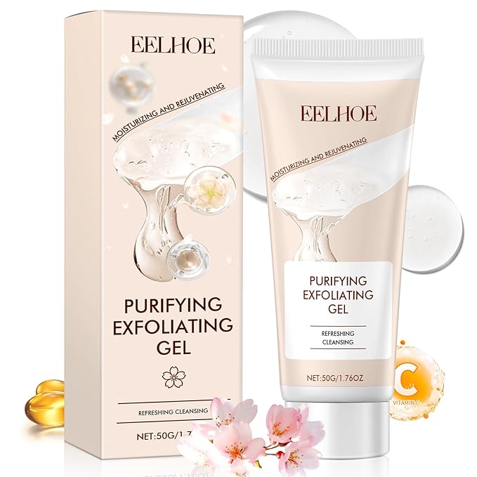 Purifying Exfoliating Gel, Exfoliating Scrub, Deep Cleansing Face, Hydrating and Moisturizing, Face and Body Care Purifying Exfoliating Moisturizing Gel(50g/1.76OZ)