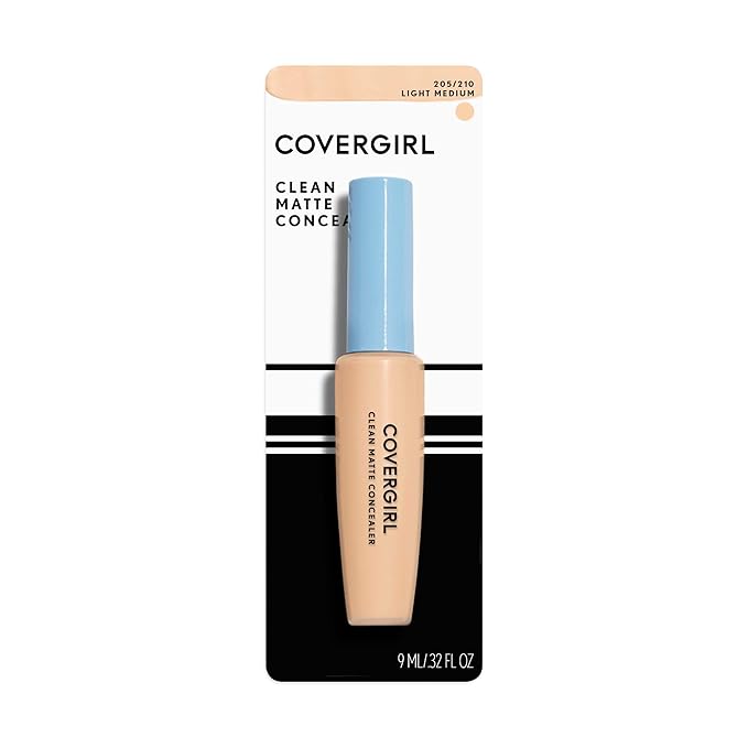 COVERGIRL - Clean Matte Concealer, Oil-Free, Lightweight Formula, Blendable, Natural-Looking Coverage, 100% Cruelty-Free (Pack of 2)-VivaGrace Women