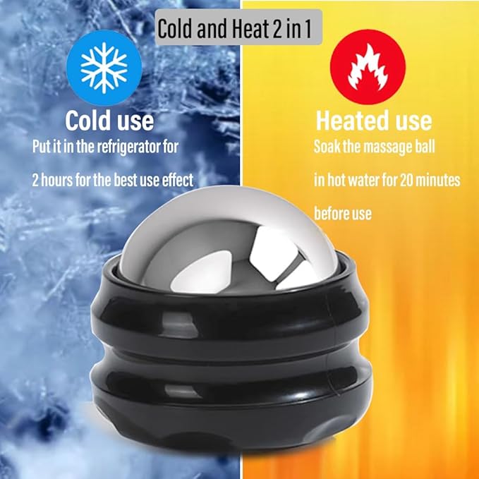 Cold Massage Roller Ball - Gifts for Men Women Teens BoysοΌStays Cold for 6 Hours, Home Office Travel Essentials,Sports Fitness Relaxations Gift,Rapidly Relieve Muscle Pain and Tension-VivaGrace Women
