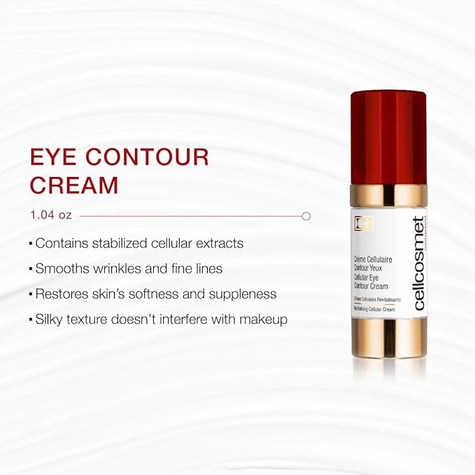 Cellcosmet Cellular Eye Contour Cream - Revitalizing Eye Cream and Anti-Aging Treatment (1.04 oz)-VivaGrace Women