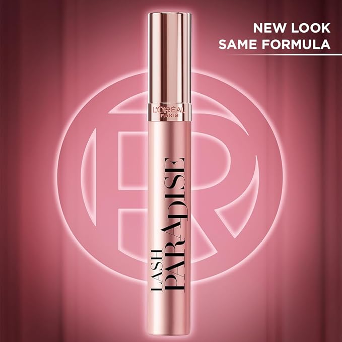 L'Oreal Paris Makeup Voluminous Lash Paradise Mascara, Voluptuous Volume, Intense Length, Feathery Soft Full Lashes, No Flaking, No Smudging, No Clumping, Black Brown, 2 Count, Packaging May Vary