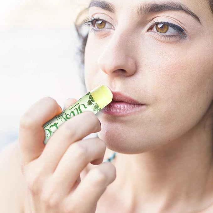 100% Natural Beeswax Lip Balm with Organic Oils (Cool Peppermint, 4 pack)-VivaGrace Women