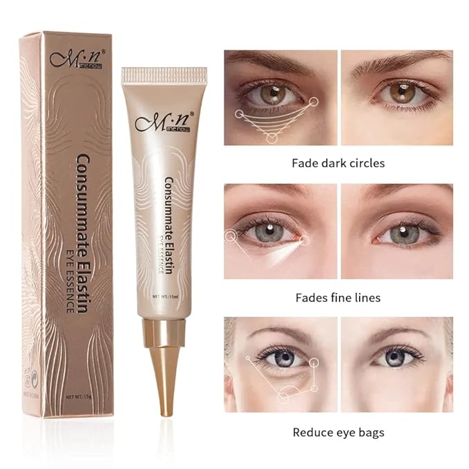 Consummate Eye Essence Elastin Anti Aging Eye Serum | Visibly Reduce Under Eye Wrinkles, Puffiness, Bags and Dark Circles | By The Clique-VivaGrace Women