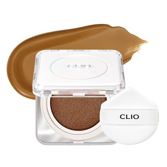 CLIO Kill Cover Founwear Cushion The Original – 20 Shades, Buildable Light to Medium Coverage, Natural Finish, Korean Makeup Foundation, Long-Lasting Skin Fit, 34W CAMEL-VivaGrace Women