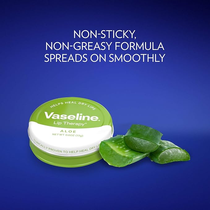 Vaseline Lip Therapy | Vaseline Lip Balm | Lip Moisturizer for Very Dry Lips | Aloe | 20g-VivaGrace Women