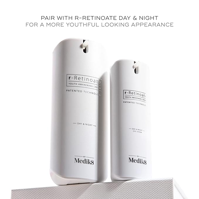 Medik8 R-Retinoate Day & Night Eye Serum - Hydrating, Healing, Skin Plumping Vitamin A - Reduces Fine Lines, Wrinkles, Dark Circles, and Other Signs of Aging - Smoothing Under Eye Radiance - 0.5 oz-VivaGrace Women