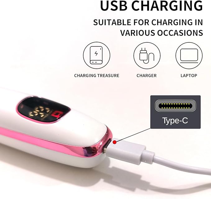 Electric Razors for Women, Bikini Trimmer for Women 5 in 1 Body Shaver for Nose Hair Face Eyebrow Arms Legs Armpit Underarm Pubic Area, Replaceable Lady Facial Razor Painless USB Charge Female Gift-VivaGrace Women