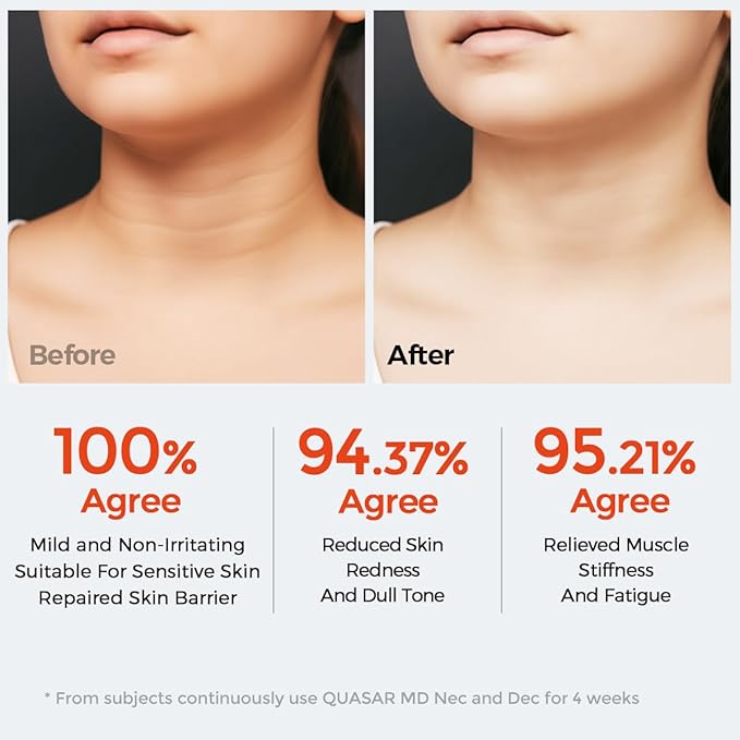 Neck & Décolleté Firming Beauty Device – LED Light Therapy Skin Tone and Texture Enhancement, 630nm and 830nm Dual Wavelengths Emission LED Device, Liquid Silicone-VivaGrace Women