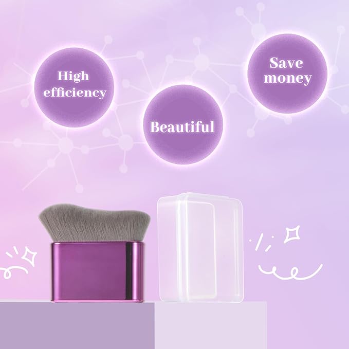 Self Tanner Brush for Body & Face - Kabuki Makeup Brush for Self-Tanner,Tanning Mousse,Foundation & Bronzer | Streak-Free Application,Super Soft Bristles,Professional Tanning & Body Makeup Tool-VivaGrace Women