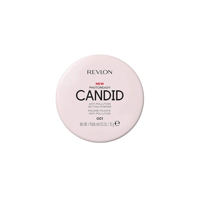 Revlon Setting Powder, PhotoReady Candid Blurring Face Makeup, Anti-Pollution, Lightweight & Breathable High Pigment, Natural Finish, 001 Universal Translucent, 0.5 Oz-VivaGrace Women