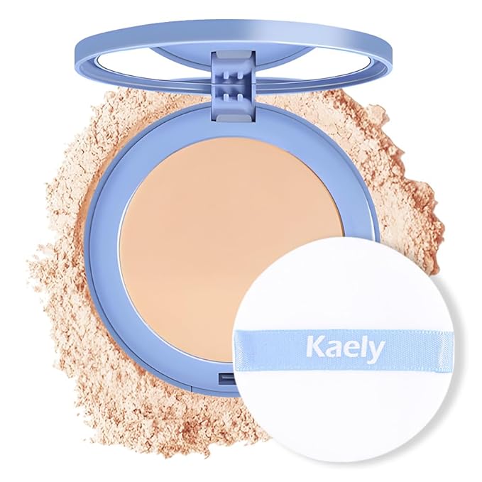 Oil Control Matte Perfection Face Pressed Powder, Matte Smooth Flawless Setting Powder Makeup, Polvo Compacto De Maquillaje, Waterproof Long Lasting, Cruelty Free, 0.35Oz(120 Vanilla, 1)-VivaGrace Women