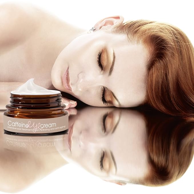 Natural Caffeine Eye Cream serum With Collagen,Hyaluronic Acid for Dark Circle and Puffiness,Great Under Eye Cream for Anti Aging,Eye Lift Treatment for Men &Women 0.52oz-VivaGrace Women