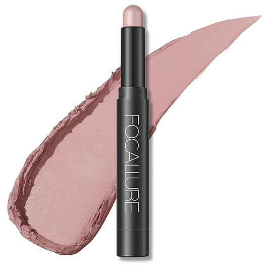 FOCALLURE Shimmer and Matte Cream Eyeshadow Stick,Smooth Brilliant Eye Brightener Pencil for Women,Long Lasting Waterproof Eye Shadow and Liners Makeup,#50 Memory-VivaGrace Women