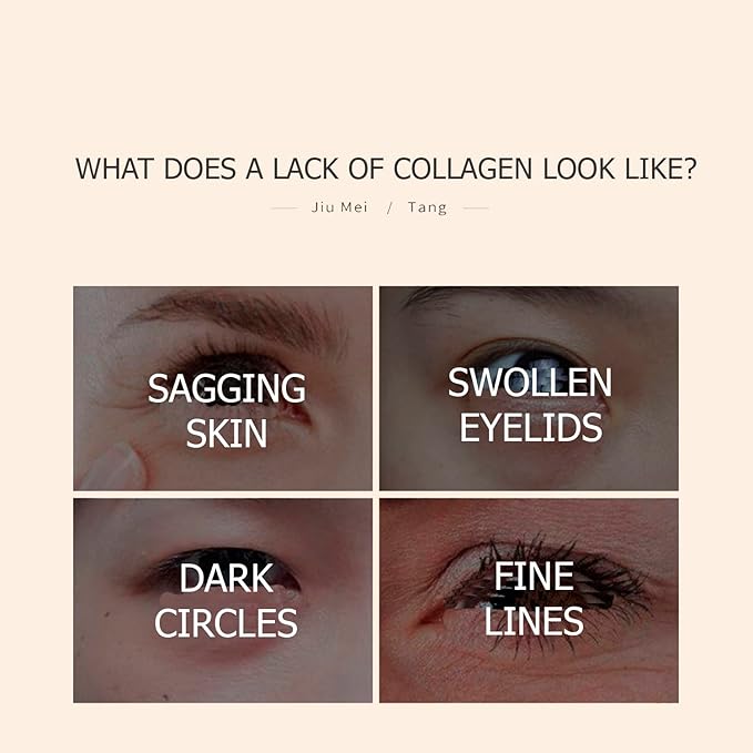 Collagen Six Peptide Dissolve Striation Three Color Eye Cream Eye Bags Hydrating Face Skin 60g / 2.03fl.oz-VivaGrace Women