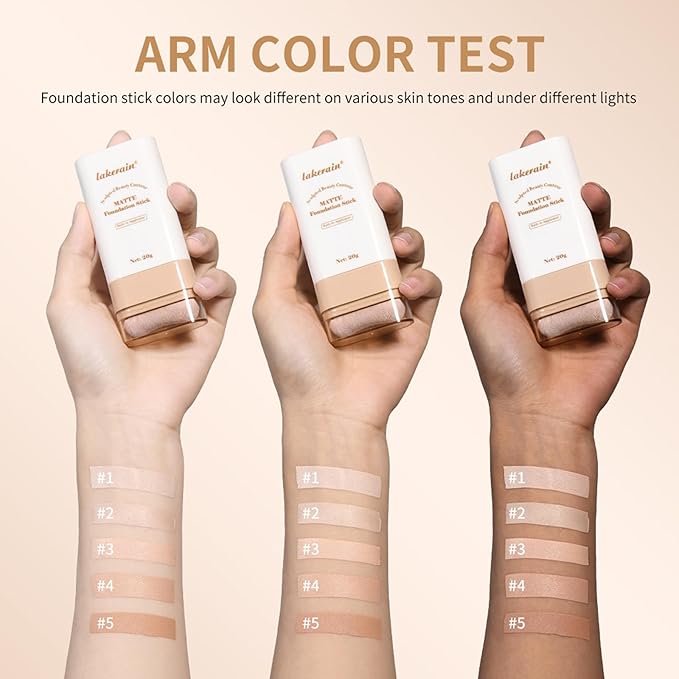 Beauty Balm Serum Boosted Skin Tint, Dual-Ended Eraser Foundation Stick with Brush, Full Coverage Cream Korean Makeup, Long-Lasting Stick for Smooth, Flawless Finish (#2 Nature)-VivaGrace Women
