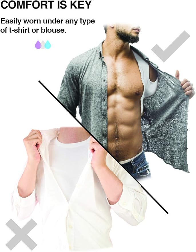 Underarm Sweat Pads Vest for Men – Men’s Invisible Sweatproof Undershirt-VivaGrace Women