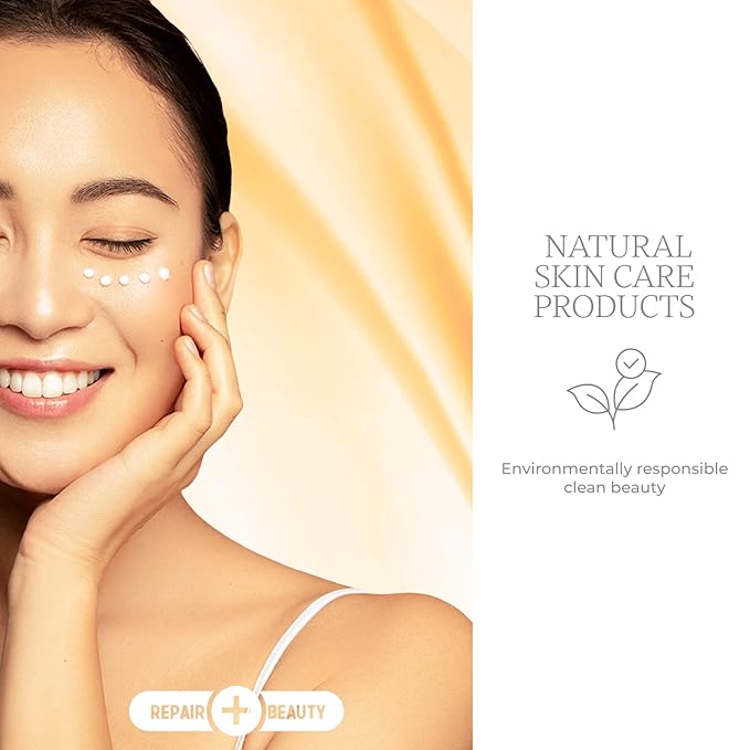 Vitamin C, Collagen and Peptides Eye Cream - Reduces Dark Circles, Puffiness & Eye Bags, Brightening Under Eye Cream - Cruelty Free Korean Skin Care For All Skin Types - 1.0 Fl. oz/ 30ml-VivaGrace Women