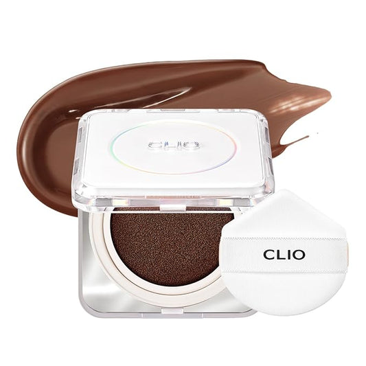 CLIO Kill Cover Founwear Cushion The Original – 20 Shades, Buildable Light to Medium Coverage, Natural Finish, Korean Makeup Foundation, Long-Lasting Skin Fit, 40C MOCHA-VivaGrace Women