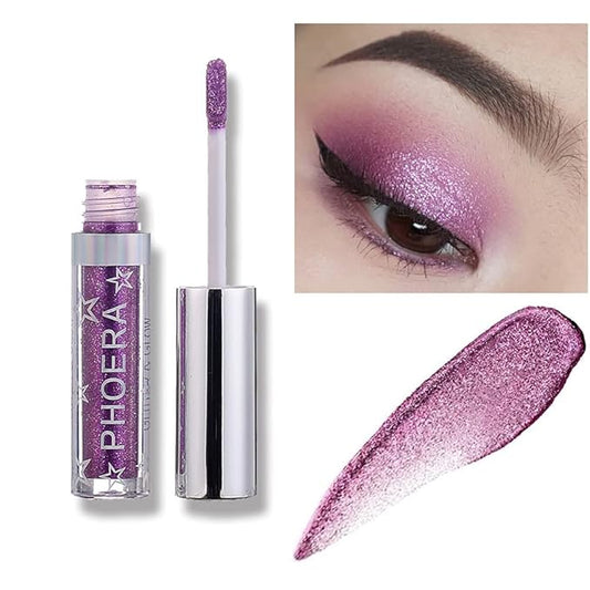 Glitter Eyeshadow,Makeup For Eyes Liquid Shimmer Sparkle Glow Light Colors Pencil Stick Shiny Long Lasting Waterproof Shining Eye Shadow Sets Metallic Pigments Metals Gloss Sparkling Pen Kit (A105)-VivaGrace Women