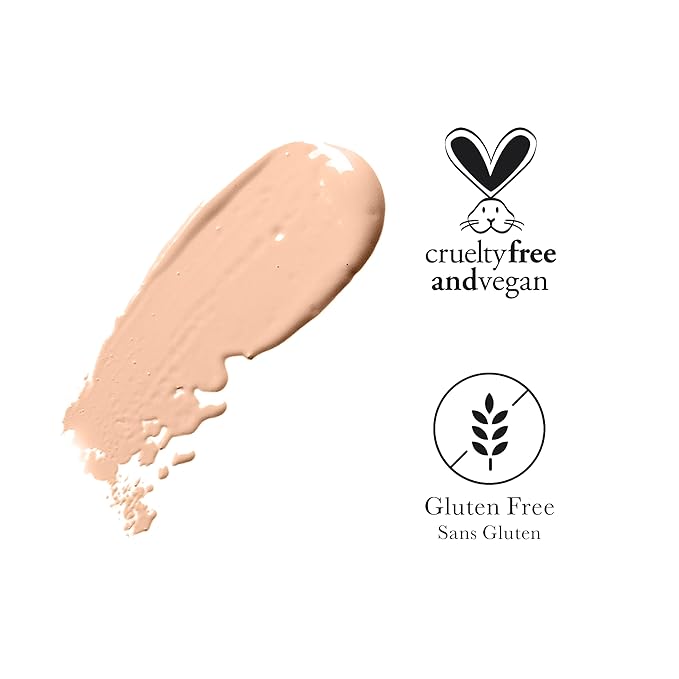 100% PURE Healthy Foundation Full Face Coverage Makeup, Liquid Matte Finish with Anti-Aging Benefits - Vegan Gorgeous Fruit Pigmented Sand Color (Light Medium with Neutral Undertone) - 1 Fl Oz-VivaGrace Women