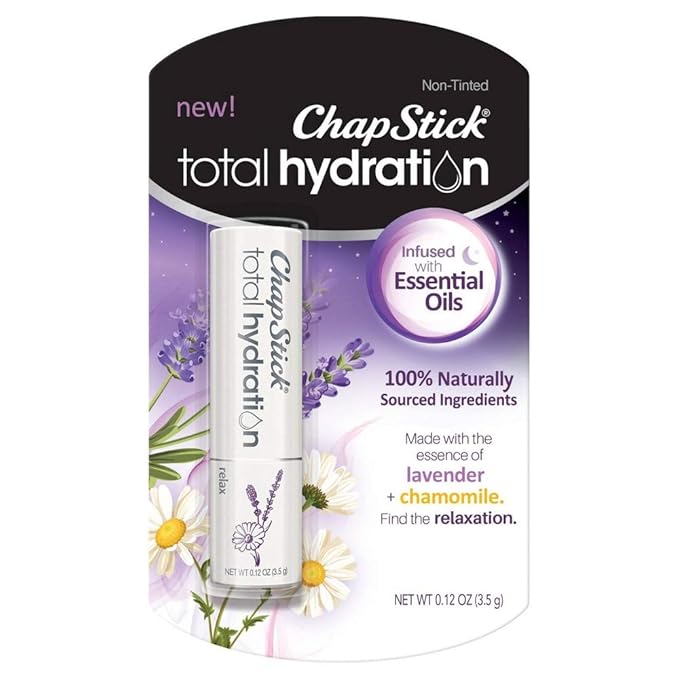 Chapstick Total Hydration Essential Oils Lip Balm - Relax - 0.12oz (Pack of 4)-VivaGrace Women