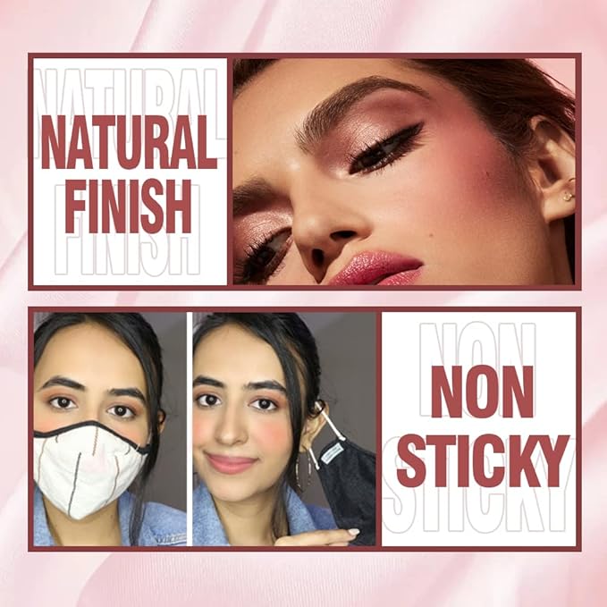 4 Colors Liquid Blush Makeup Kit, Long Lasting Pigmented Natural Matte Face Blush Cream Gel, Lightweight, Blendable, Cruelty Free Women Face Cosmetics Set 4Pcs-VivaGrace Women