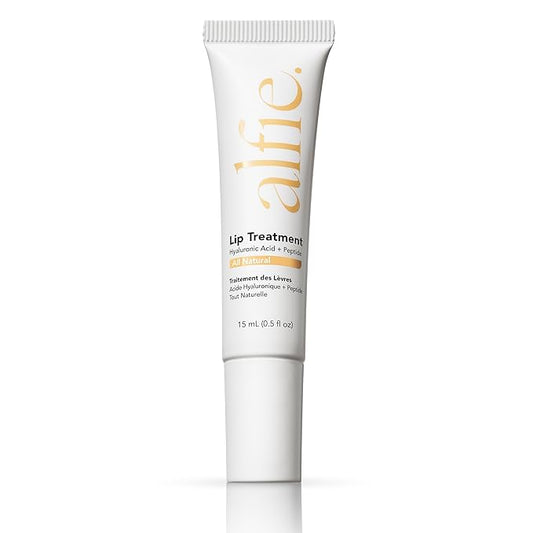 Alfie Hyaluronic Acid Lip Booster -Natural Flavor -15ml/0.5 Fl. Oz -Peptide Lip Treatment -Lip Plumper and Filler -Lip Serum and Moisturizer -Lip Volume Hydrating Treatment -Vegan Friendly, Non-Toxic-VivaGrace Women