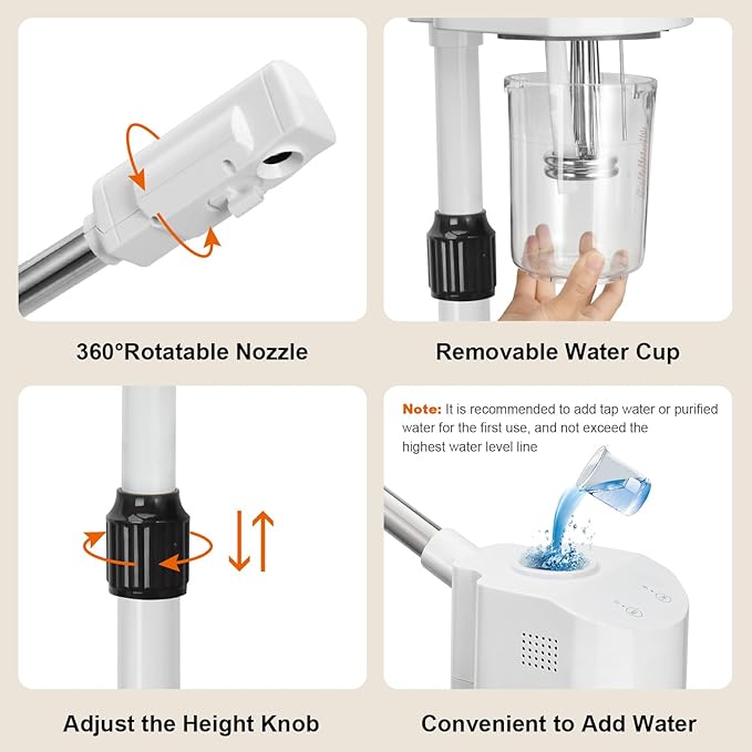 JOSTZHXIN Professional Facial Steamer, Esthetician Face Steamer Hot Mist, Facial Steamer for Home Beauty Salon Spa-VivaGrace Women