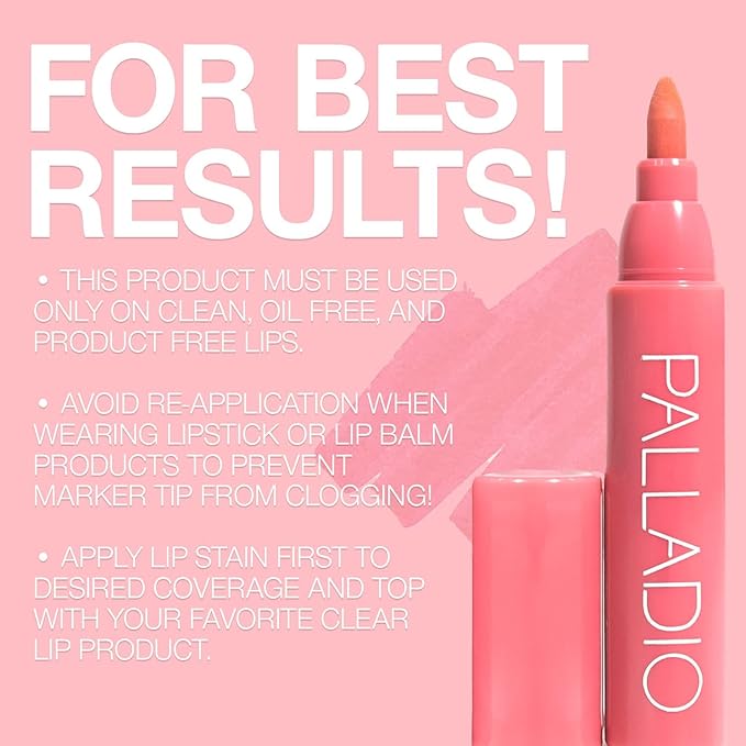 Palladio Lip Stain, Hydrating and Waterproof Formula, Matte Color Look, Longlasting All Day Wear Lip Color, Smudge Proof Natural Finish, Precise Chisel Tip Marker, Mocha Cream-VivaGrace Women